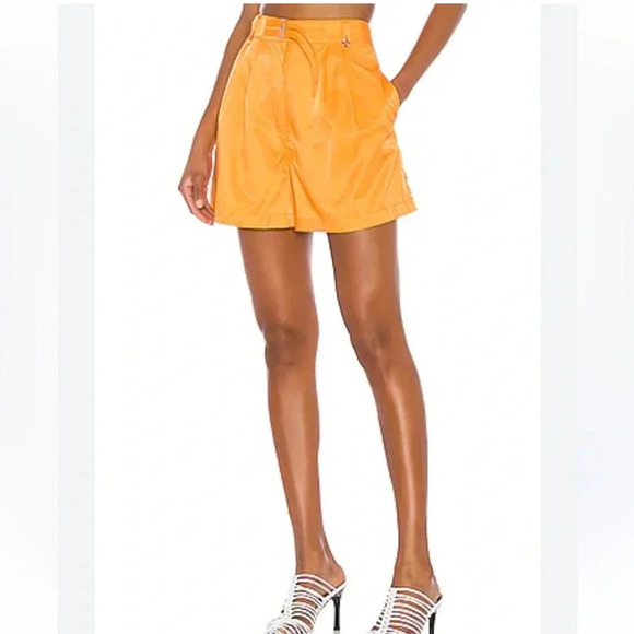 NWOT L'Academie  The Roxy Short in Orange - Picture 1 of 11